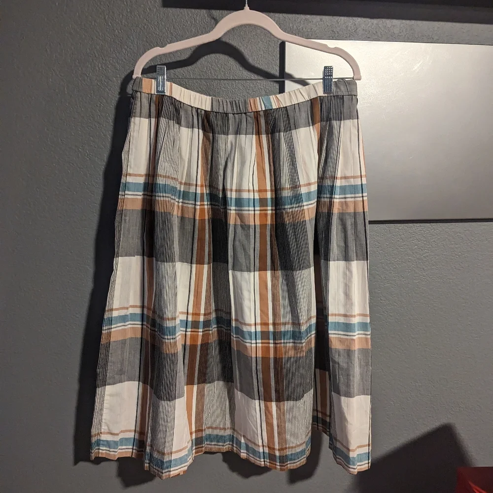 MISS SOPHISTICATES BY PENDELTON 1980'S PLAID SKIRT - Picture 3 of 7